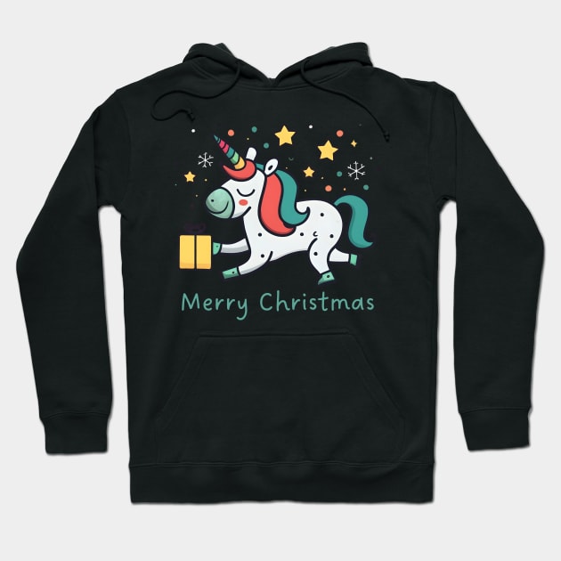 Unicorn Christmas Hoodie by NomiCrafts